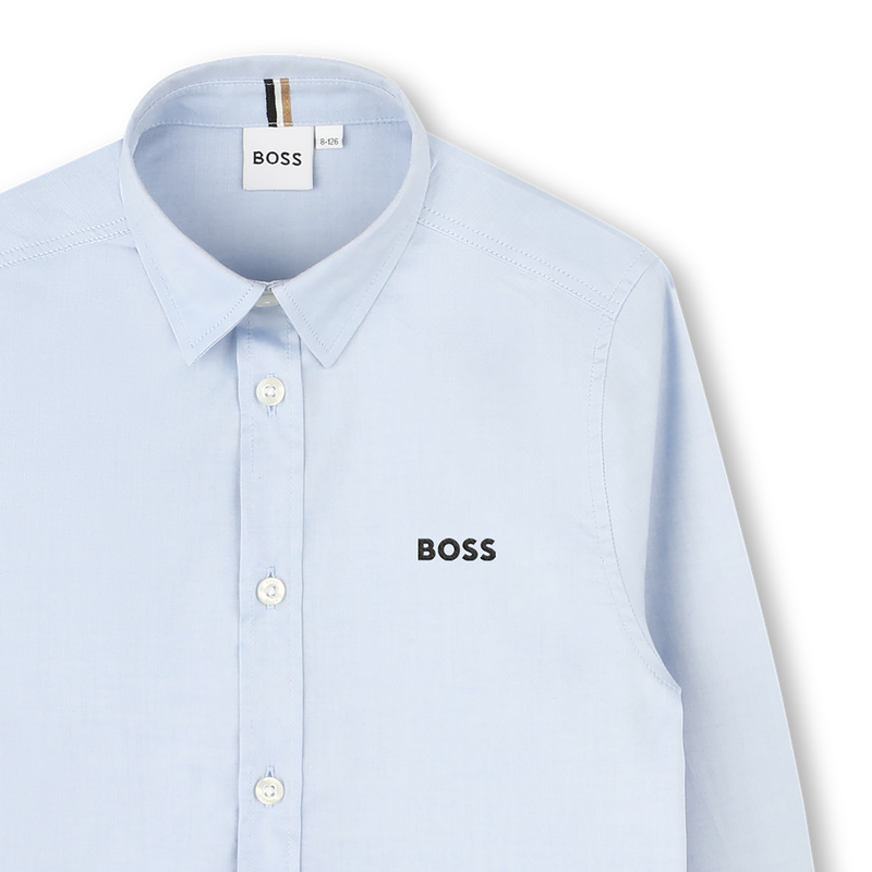 SHIRT MET LANGE MOUWEN BOSS 
                        BOY