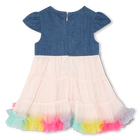 Jurk in 2 materialen BILLIEBLUSH 
                    GIRL