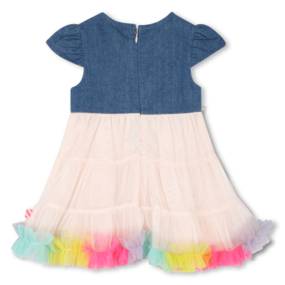 Jurk in 2 materialen BILLIEBLUSH GIRL