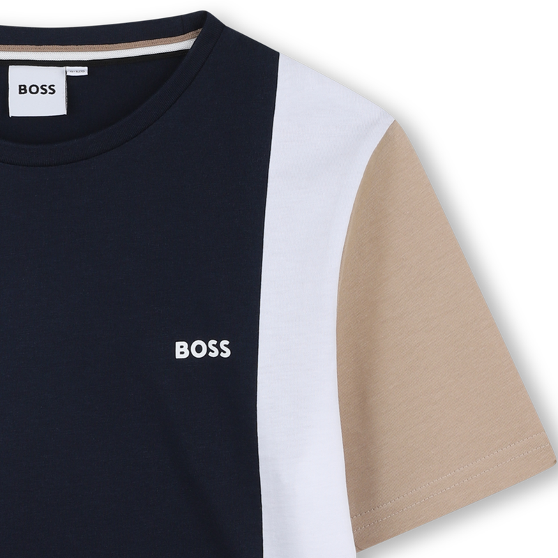 Kleurrijk T-shirt van katoen BOSS 
                        BOY