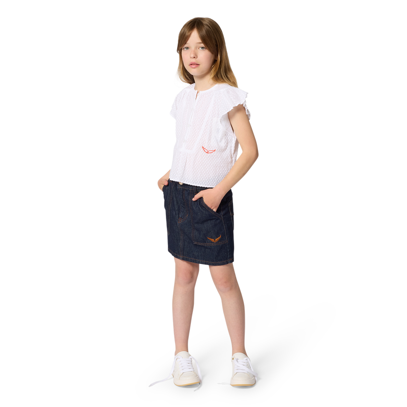 BLOUSE MET KORTE MOUWEN ZADIG & VOLTAIRE 
                        GIRL