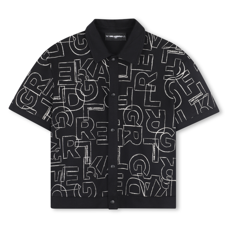 Jersey overhemd met korte mouwen KARL LAGERFELD KIDS 
                        BOY