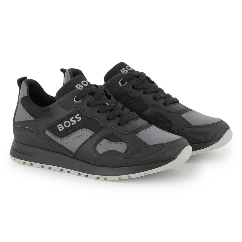 Sneakers van imitatie en canvas BOSS 
                        BOY