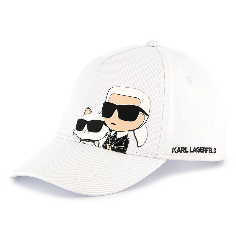 Verstelbare pet met print KARL LAGERFELD KIDS 
                        GIRL