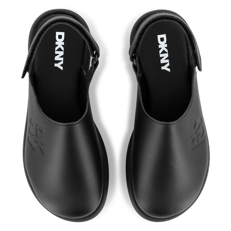 Leren klompen met klittenband DKNY 
                        UNISEX