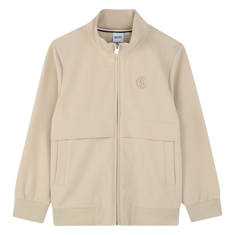 Effen sweatshirt met rits BOSS 
                        BOY