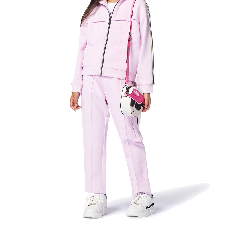 Verstelbare handtas met rits KARL LAGERFELD KIDS 
                        GIRL
