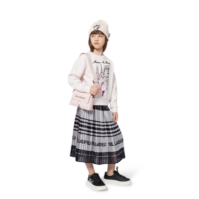 Geplooide midirok KARL LAGERFELD KIDS GIRL