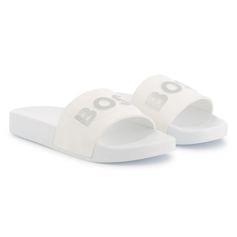 Slippers met reli&euml;flogo BOSS 
                        BOY