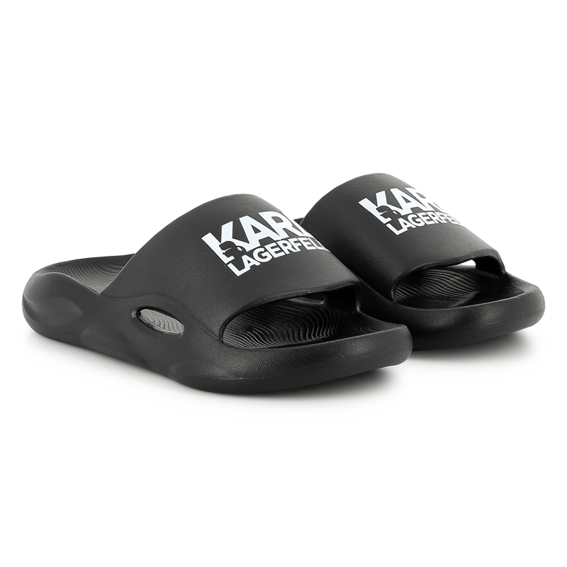 Slippers met logo KARL LAGERFELD KIDS 
                        BOY