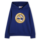 SWEATER MET KAP, MARINE, hi-res