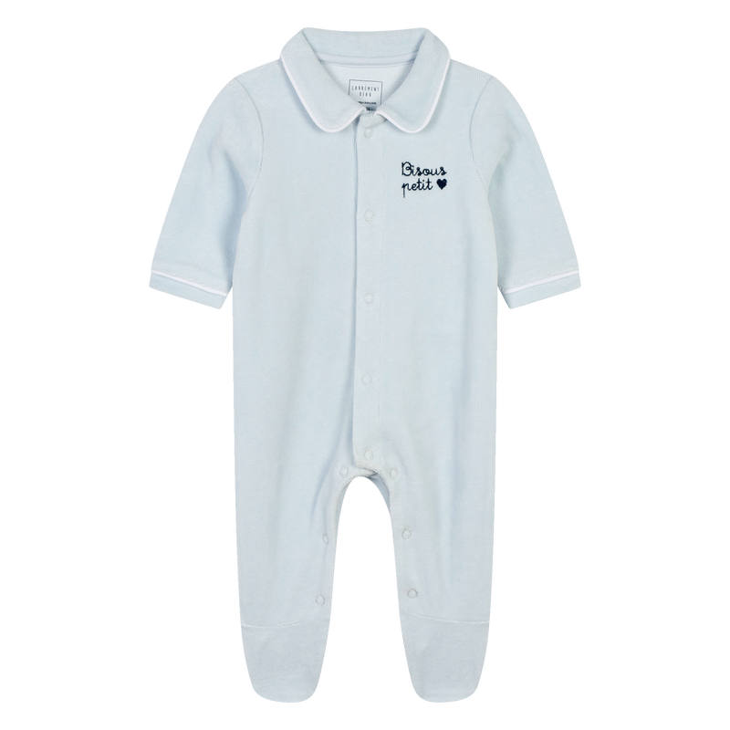 Velours pyjama met polokraagje CARREMENT BEAU 
                        BOY