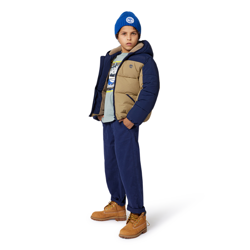 Gebreide badge muts met logo TIMBERLAND 
                        BOY