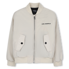 Bomber van canvas KARL LAGERFELD KIDS 
                    BOY