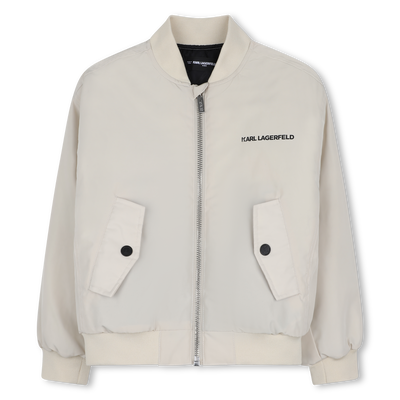 Bomber van canvas KARL LAGERFELD KIDS BOY