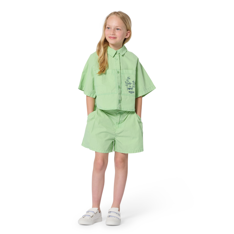 POPLIN OVERHEMD KENZO KIDS 
                        GIRL