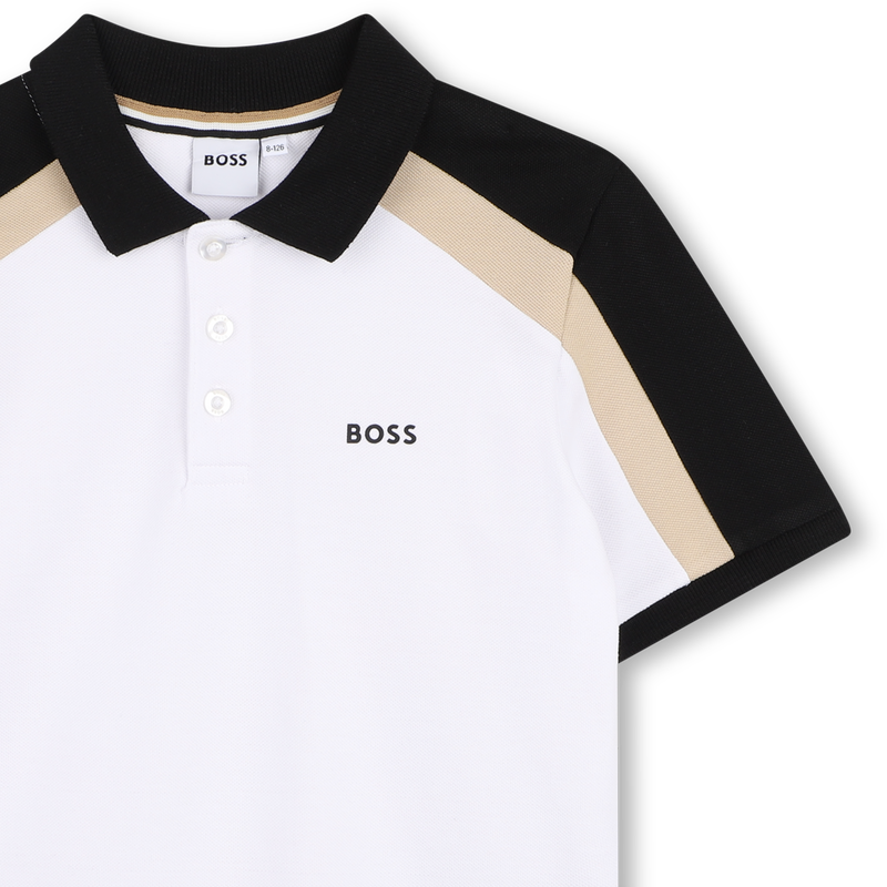 POLOSHIRT MET KORTE MOUWEN BOSS 
                        BOY