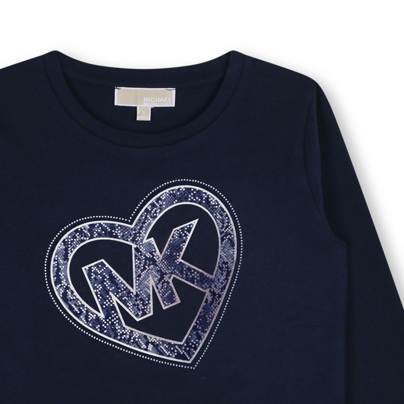 Katoenen T-shirt lange mouwen MICHAEL KORS 
                        GIRL