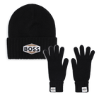 Muts en handschoenen set BOSS 
                    JONGEN