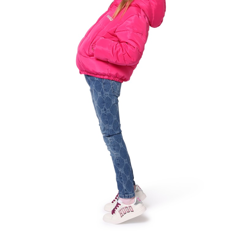 Aansluitende jeans met print HUGO 
                        GIRL