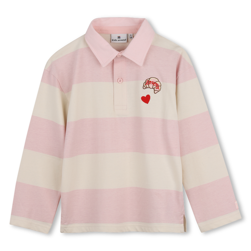 Polo met lange mouwen KIDS AROUND 
                        GIRL