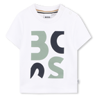T-shirt met korte mouwen, WIT, hi-res