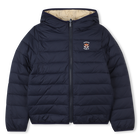 Omkeerbaar donsjack, MARINE  BEIGE, hi-res