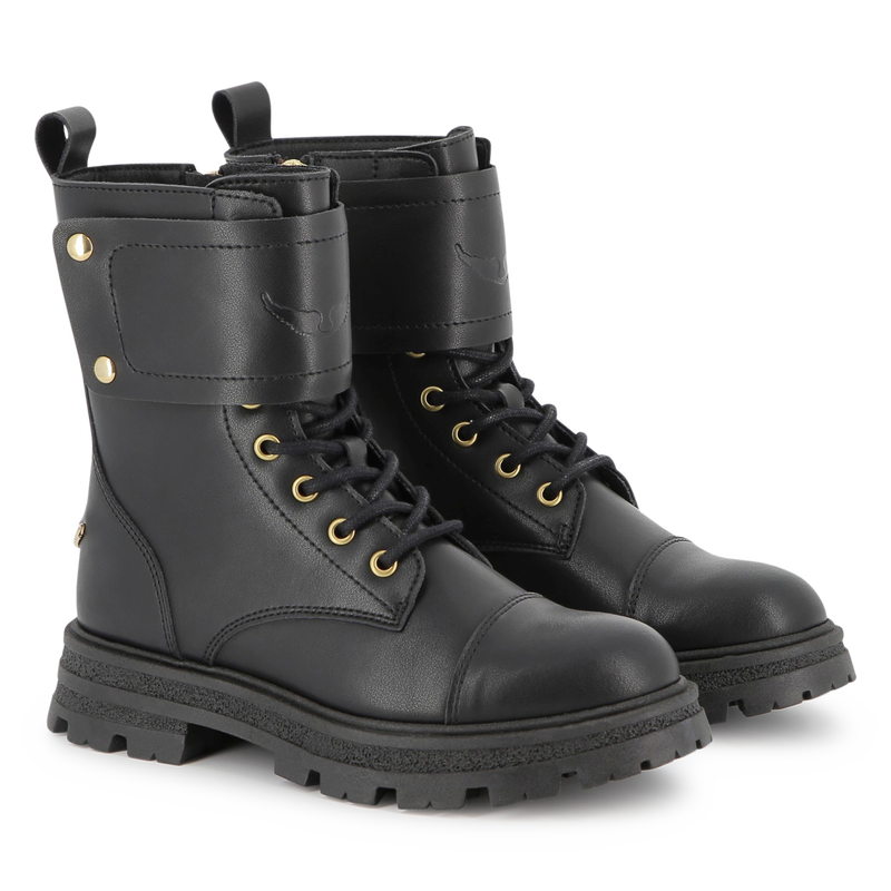 Rundlederen veterlaarzen ZADIG & VOLTAIRE 
                        GIRL