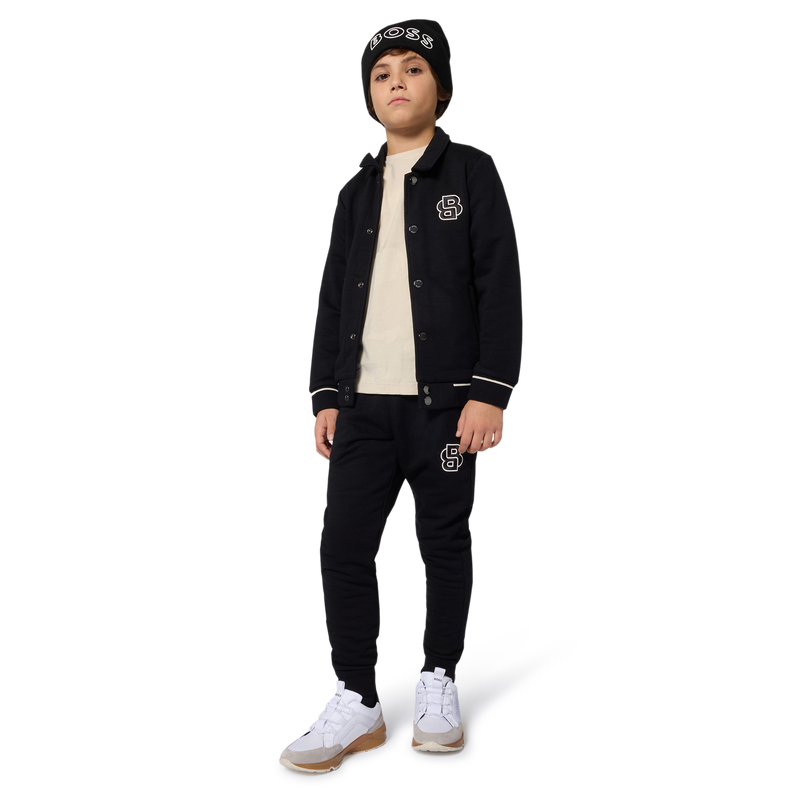 Gebreide muts met logo BOSS 
                        BOY