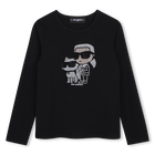T-shirt met lange mouwen KARL LAGERFELD KIDS 
                    GIRL