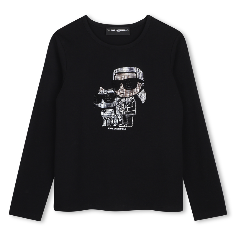T-shirt met lange mouwen KARL LAGERFELD KIDS 
                        GIRL