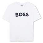 T-shirt met korte mouwen, WIT, hi-res