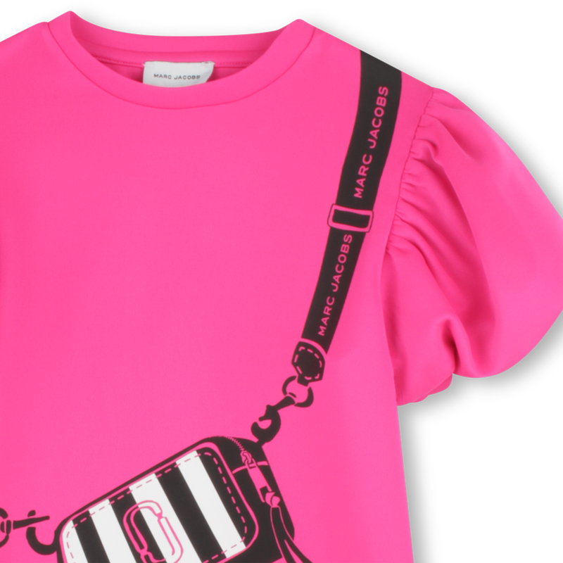 Gevoerde jurk met korte mouwen MARC JACOBS 
                        GIRL