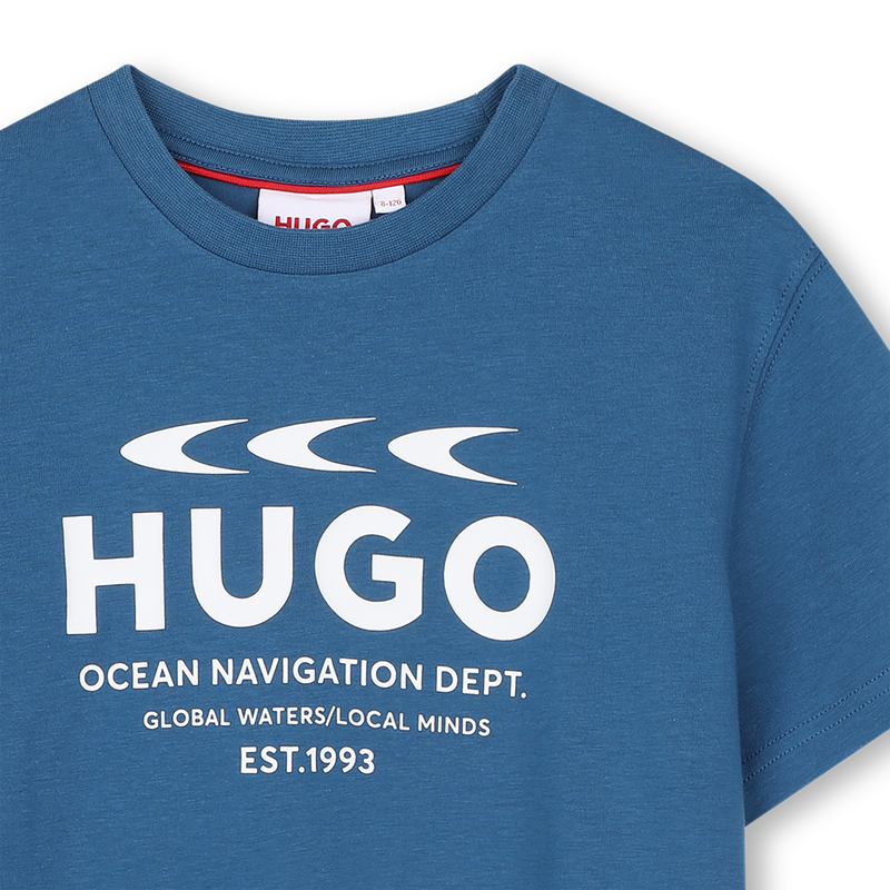 T-shirt met korte mouwen HUGO 
                        BOY