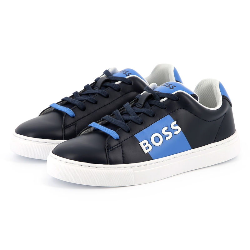 Lederen sneakers met veters BOSS 
                        BOY