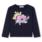 T-shirt met lange mouwen, MARINE, hi-res