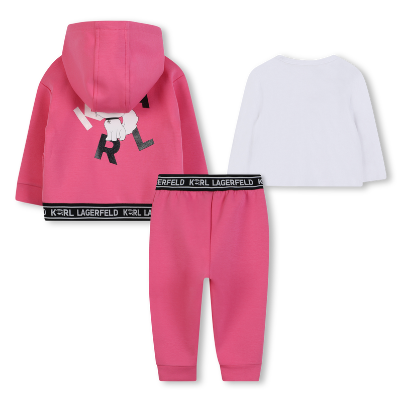 3-delige joggingset KARL LAGERFELD KIDS 
                        GIRL