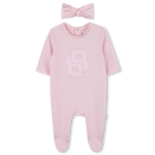Set pyjama en hoofdband BOSS 
                    GIRL
