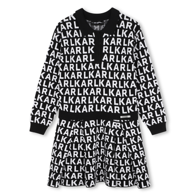 Polo jurk KARL LAGERFELD KIDS GIRL