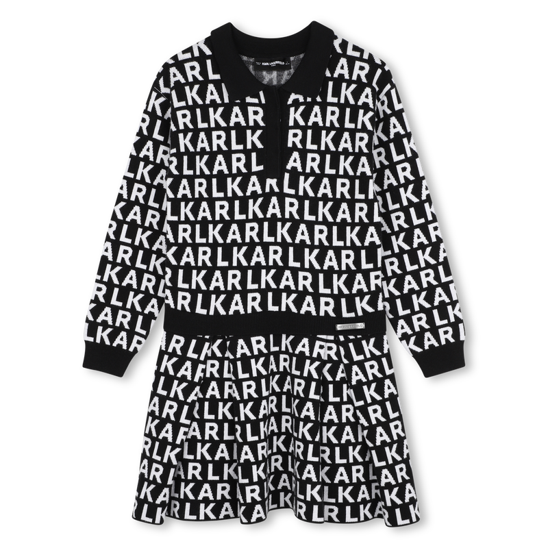 Polo jurk KARL LAGERFELD KIDS 
                        GIRL