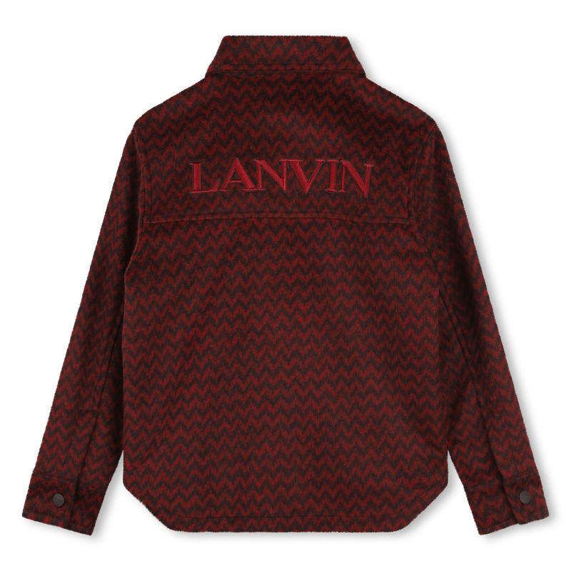 Fleece overhemd met print LANVIN 
                        BOY