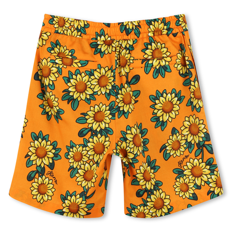 Bermuda van katoensatijn KENZO KIDS 
                        JONGEN
