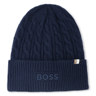 Kabel gebreide muts BOSS 
                    BOY