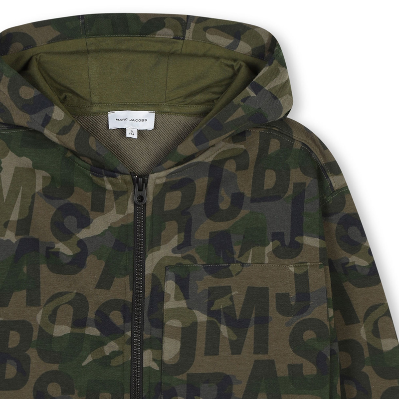 Vest van fleece met capuchon MARC JACOBS 
                        UNISEX