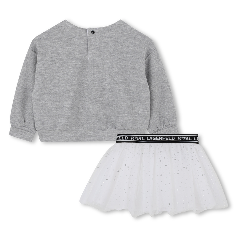 Set sweatshirt en rok KARL LAGERFELD KIDS 
                        GIRL