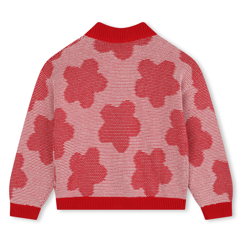 Geknoopt vestje met bloemen KENZO KIDS 
                        GIRL