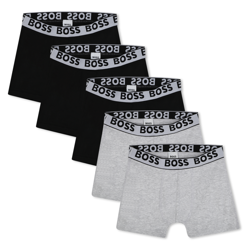 Set van 5 katoenen boxershorts BOSS 
                        BOY