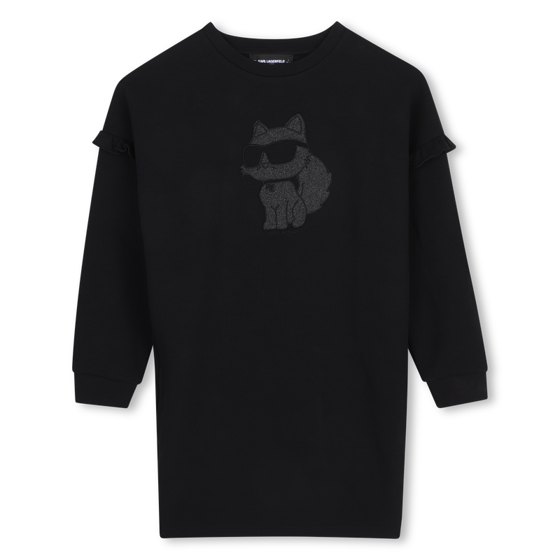Langarm jurk KARL LAGERFELD KIDS 
                        GIRL