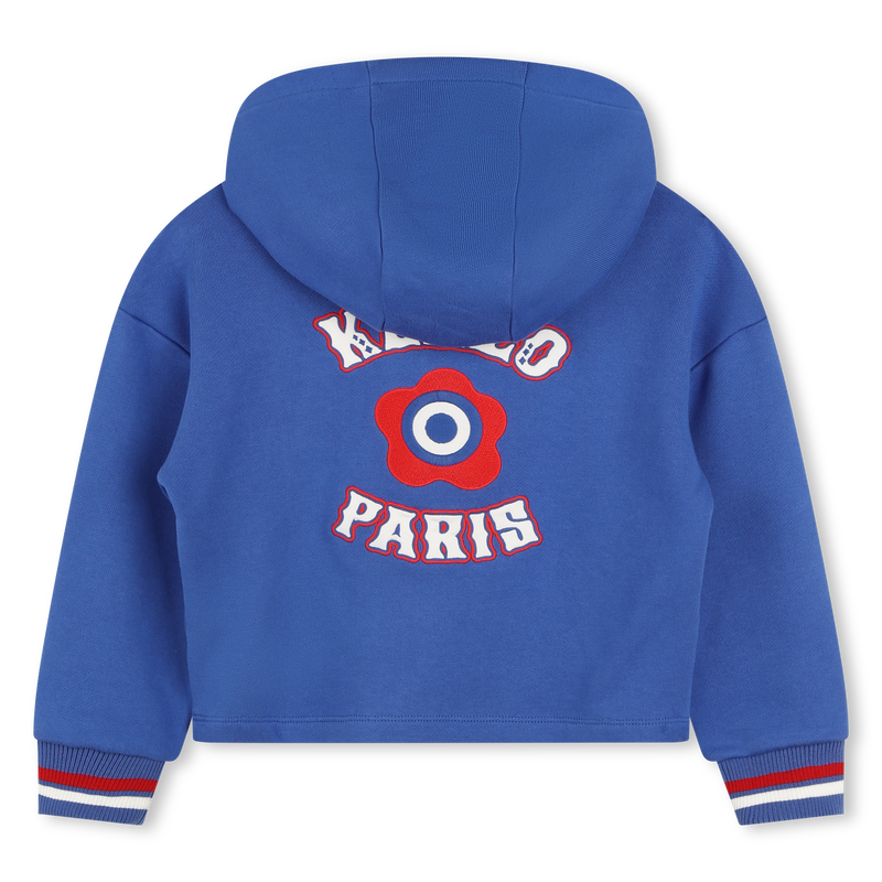 Geborduurde sweater capuchon KENZO KIDS 
                        GIRL