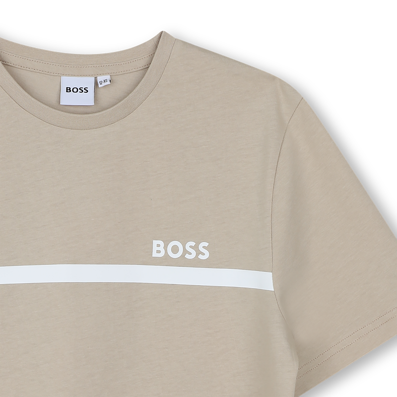 T-SHIRT MET KORTE MOUWEN BOSS 
                        BOY